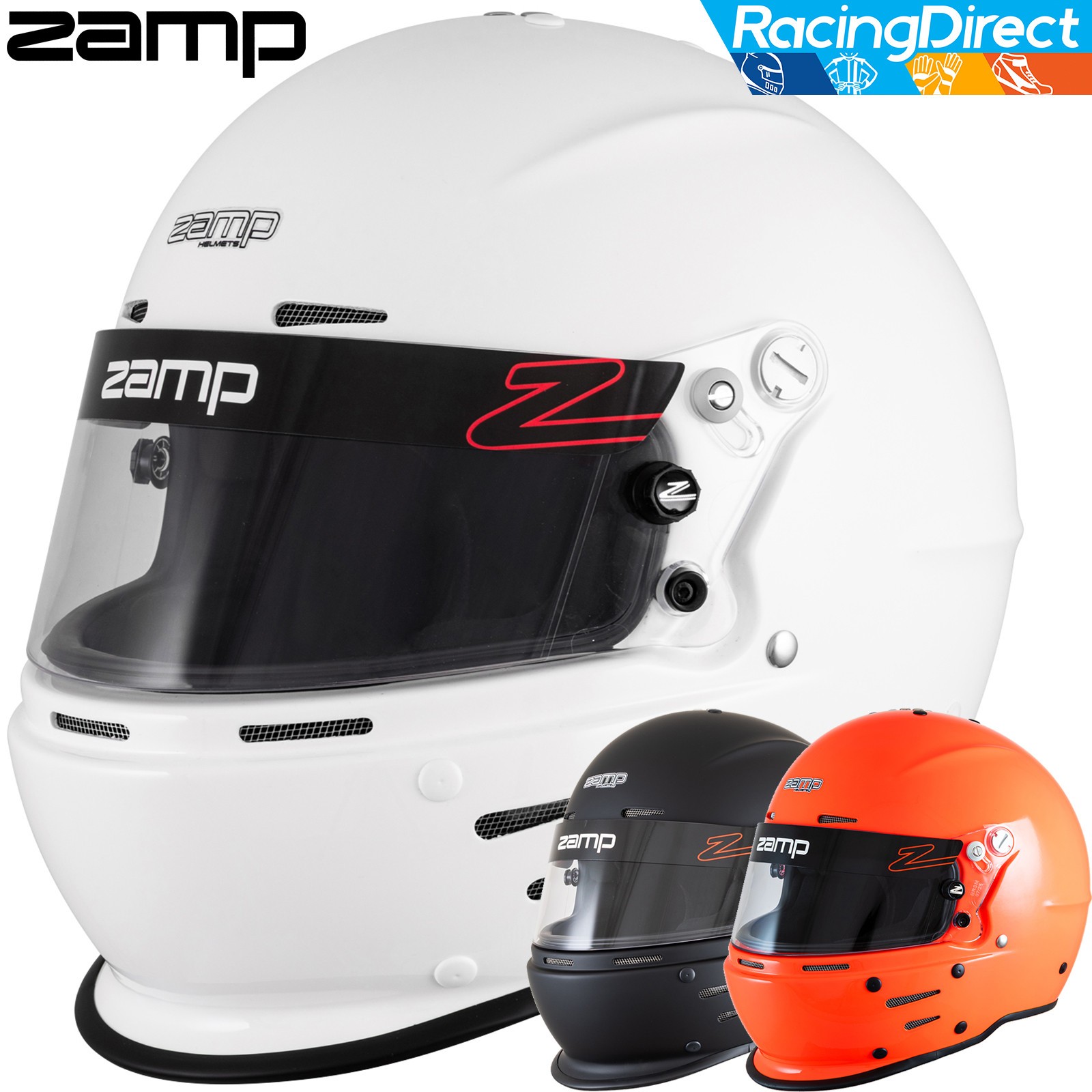 ZAMP - RZ-63S SA2025 Racing Helmet - Auto / Karting Snell Rated - All Styles!