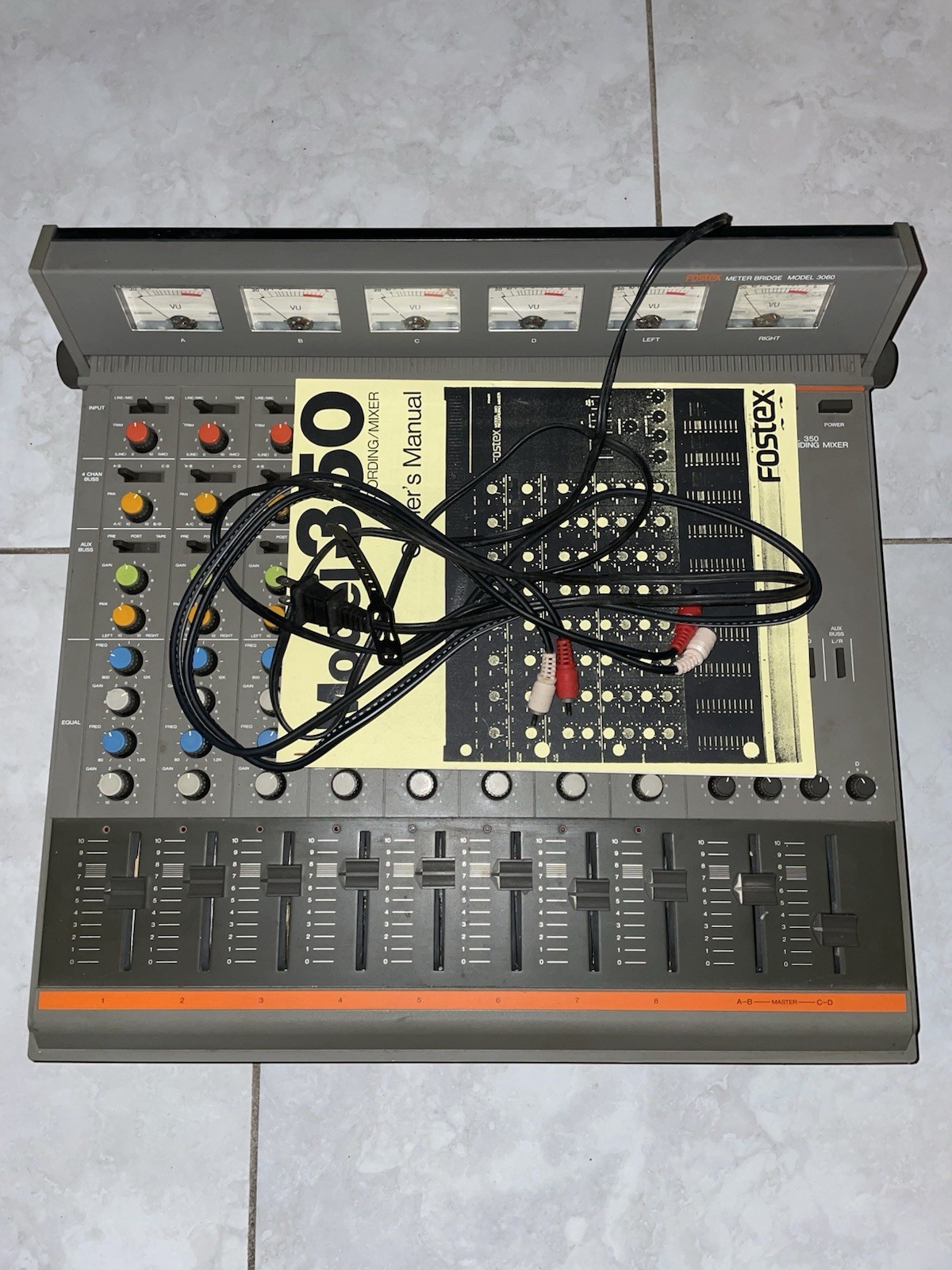 Fostex Model 350 Recording Mixer With Manual