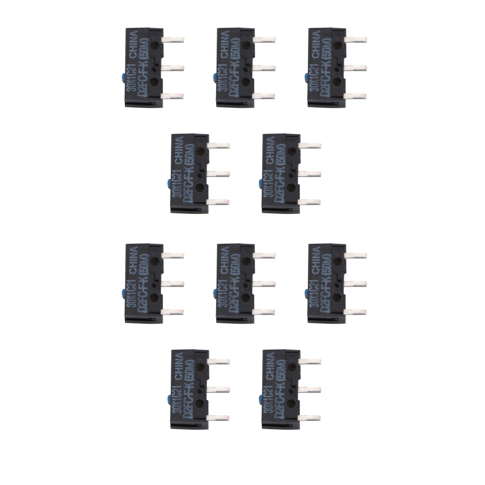 10Pack Original Genuine Micro Switch For Omron D2FC-F-K(50m) D2FC-F-K Mouse