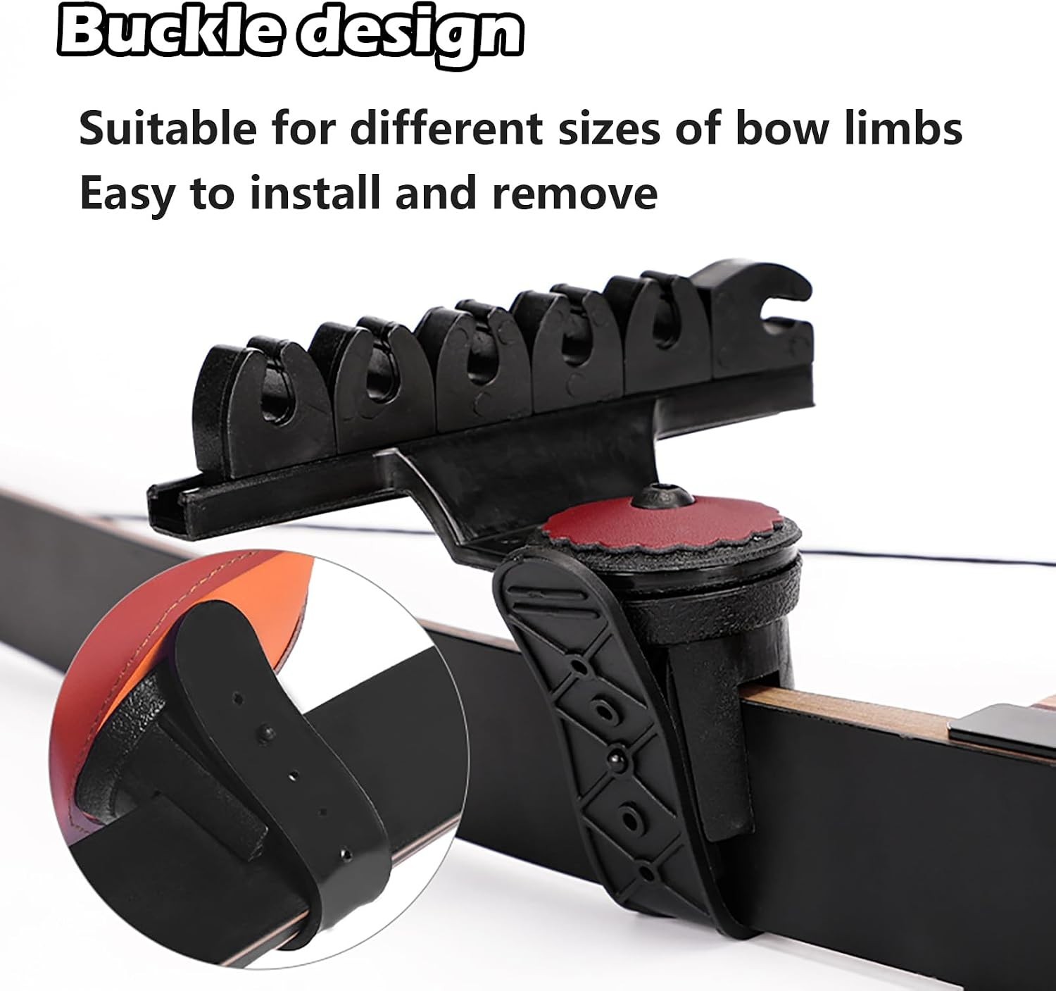 Leather Arrow Quiver for Recurve Bow with Adjustable Strap and Quick Access