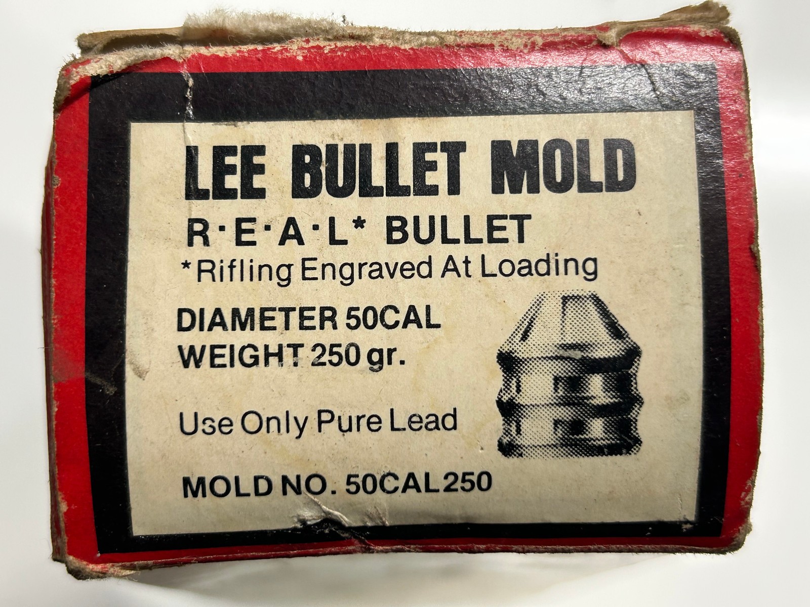Lee Bullet Mold 50 Caliber 250 Grain Model No. 50cal 250 in Box