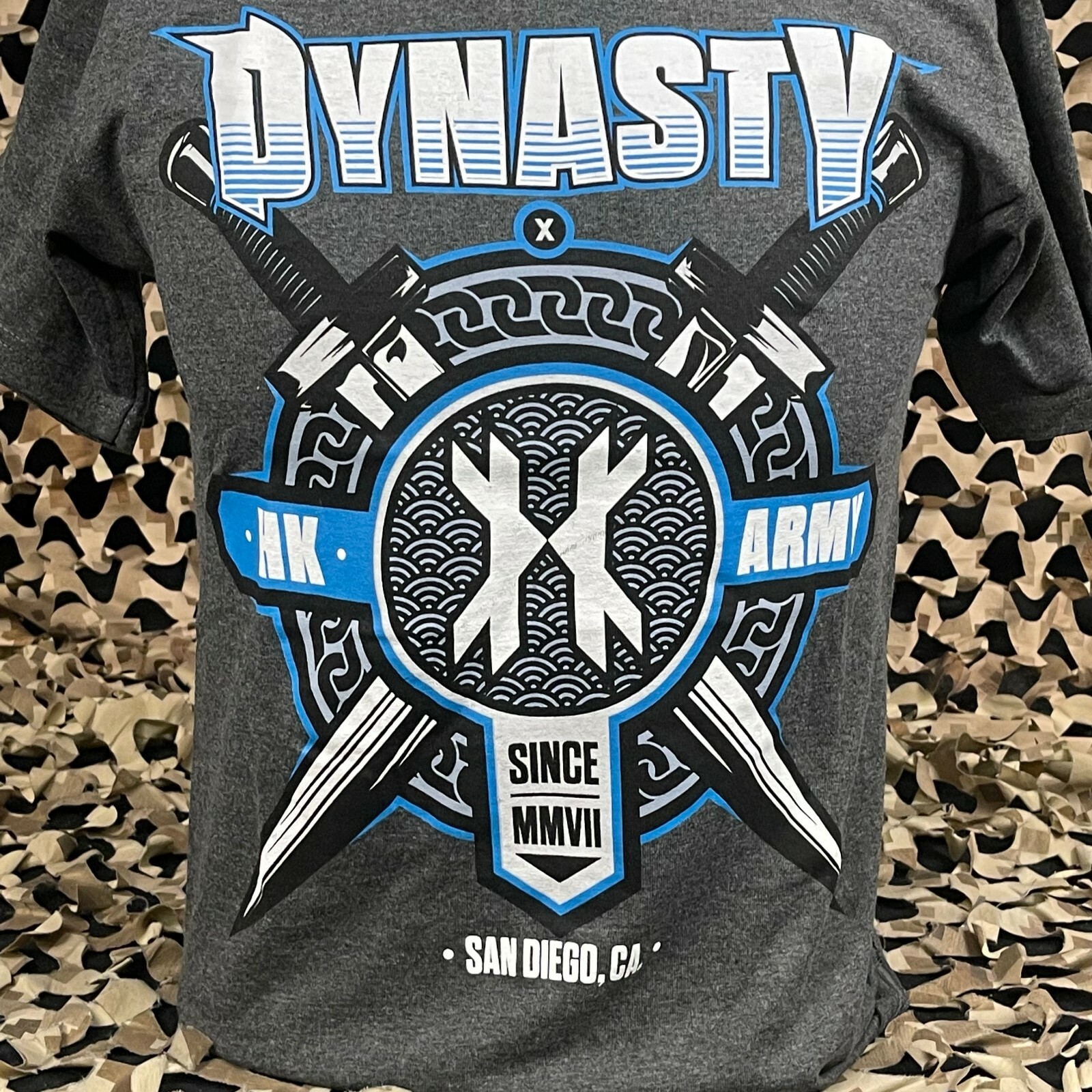 NEW HK Army Swords Paintball T-Shirt - Charcoal - Small