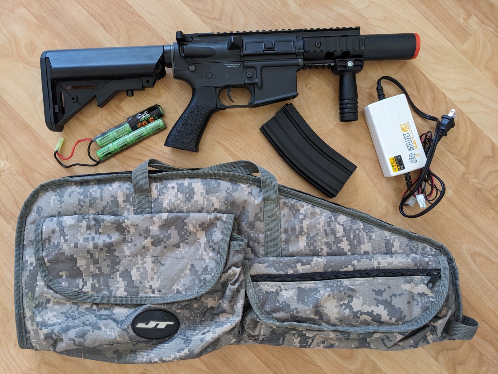 Javelin Warrior Super M4 CQB Airsoft AEG Rifle & Accessories