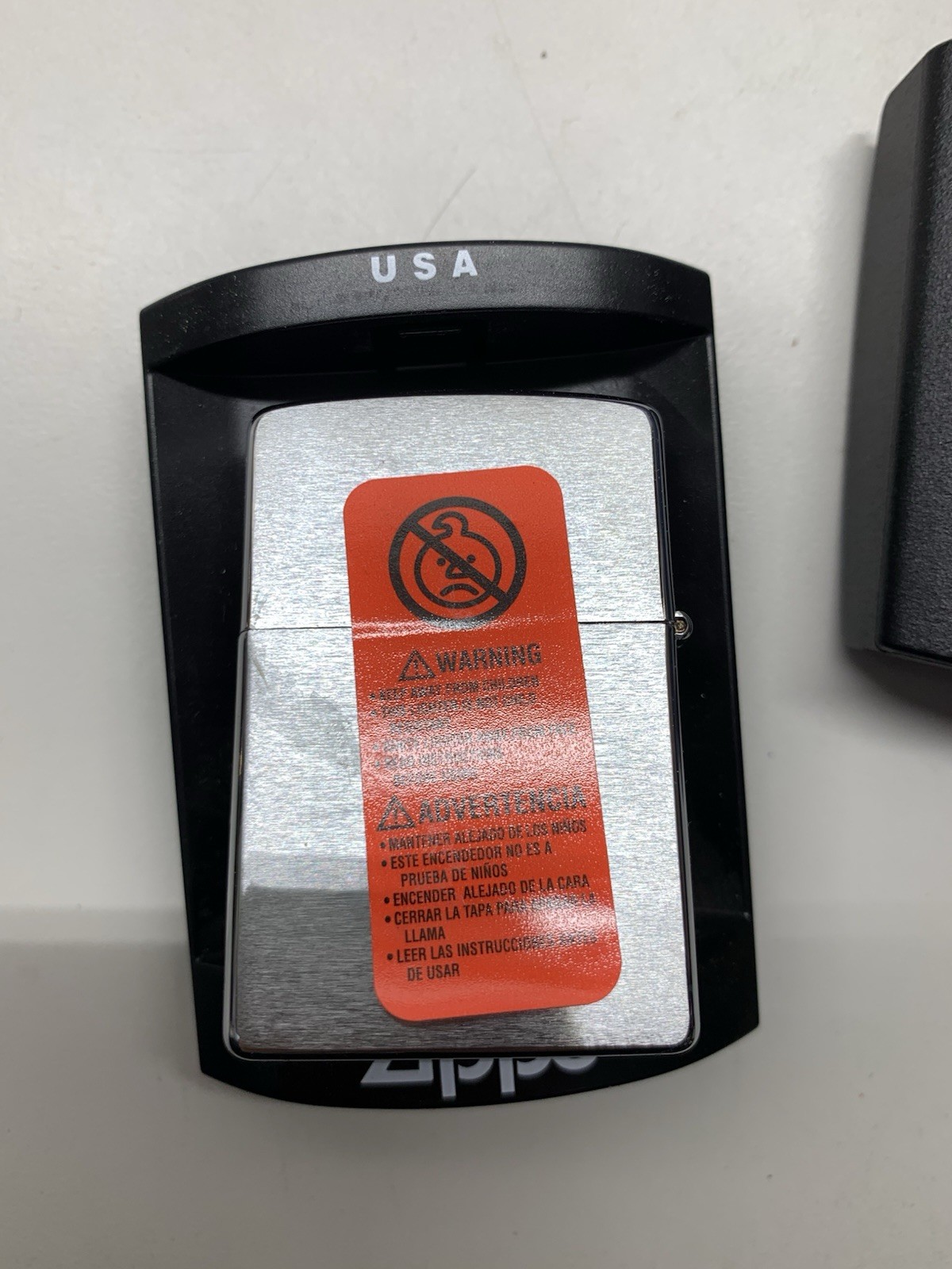 2006 Zippo Lighter Unfired J06 Brushed Chrome