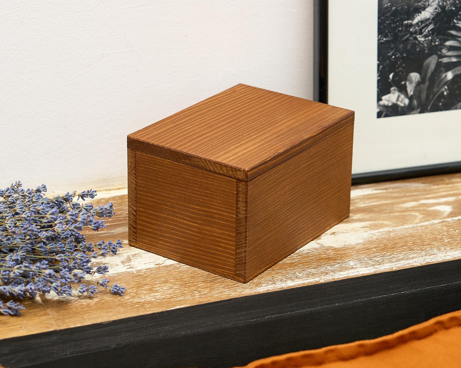 Wooden with Lid and Compartment under False Bottom