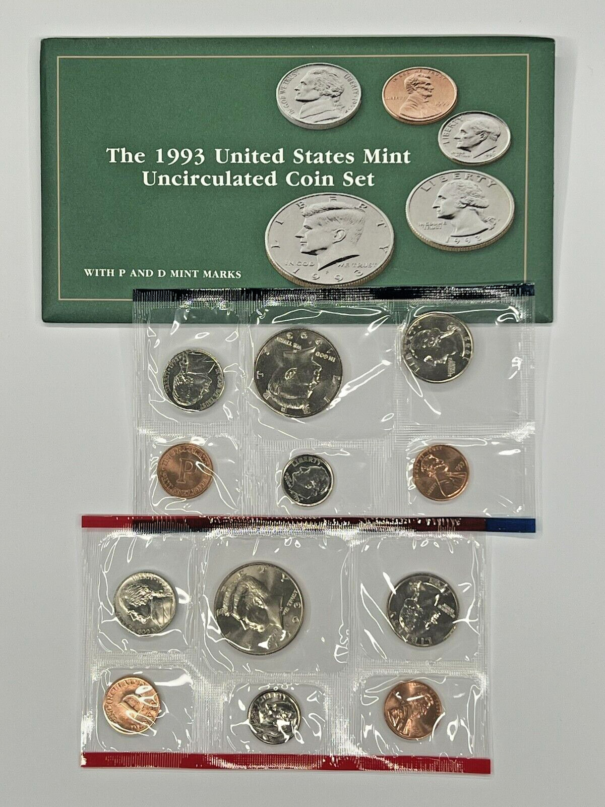 1993 Uncirculated Coin Set U.S Mint Original Government Packaging-Free Shipping!