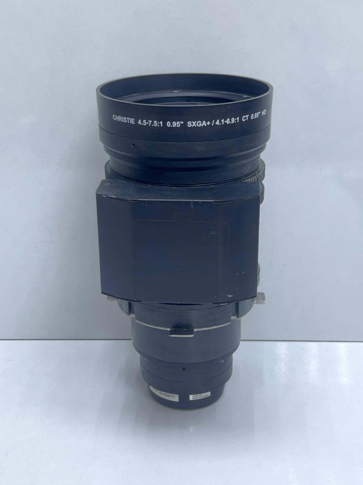 CHRISTIE 4.5-7.5:1 0.95" SXGA+ / 4.1-6.9:1 CT 0.95" HD PROJECTOR LENS