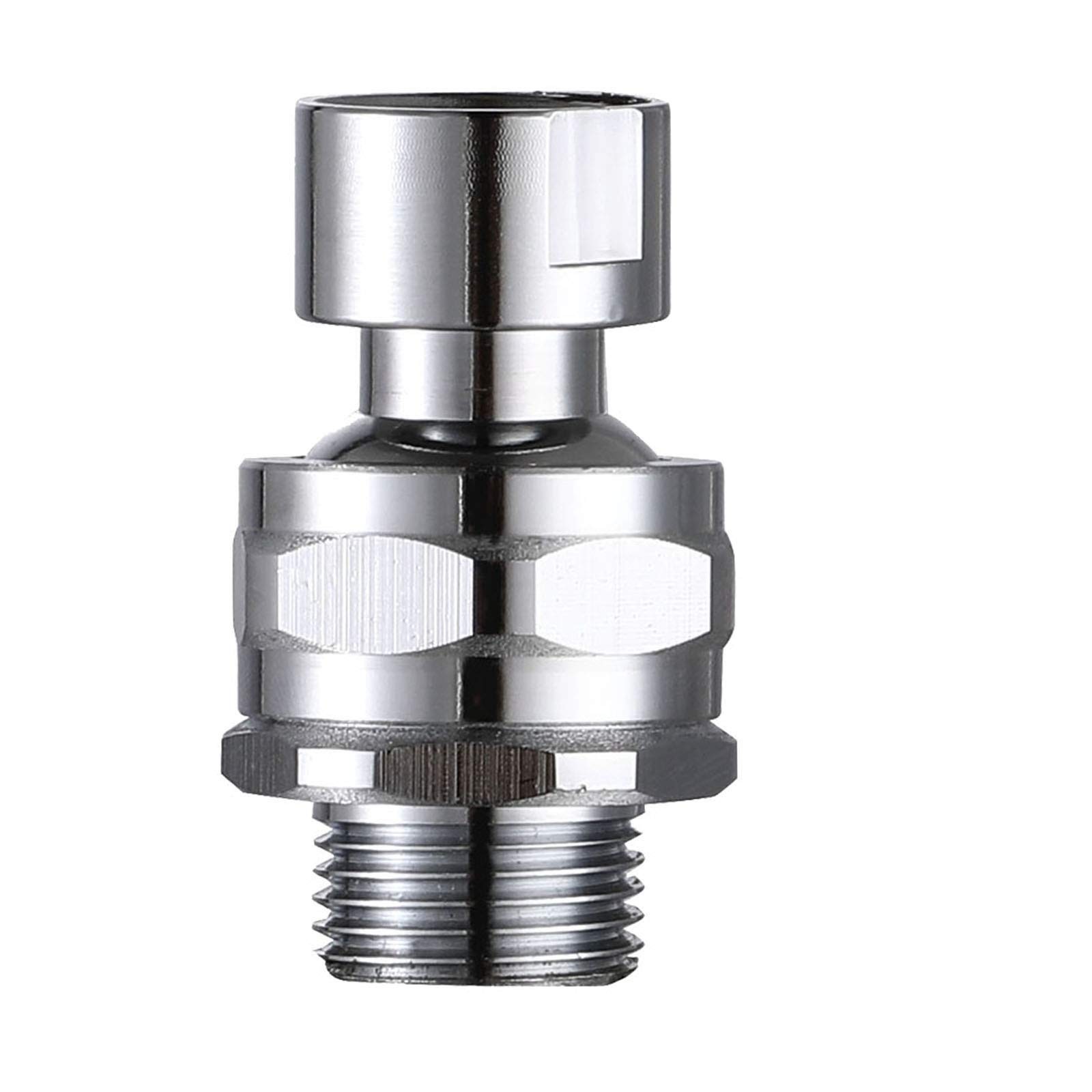 Shower Head Swivel Ball Adapter Brass Adjustable Arm Connector Chrome