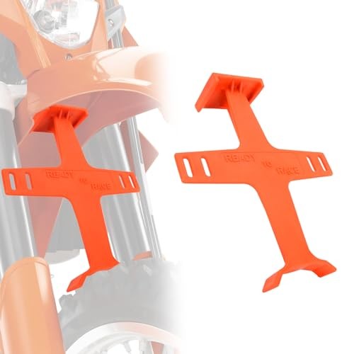 Universal Motorcycle Fork Guard Suspension Support Brace Transportation orange