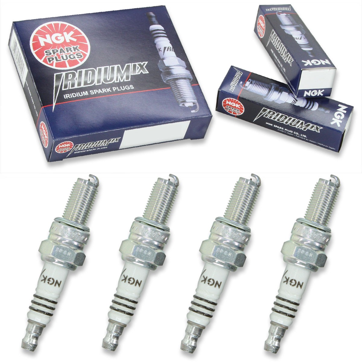 4pcs 2009 Sherco 4.5I ENDURO SE NGK Iridium IX Spark Plugs 450 Kit Set Engin pg