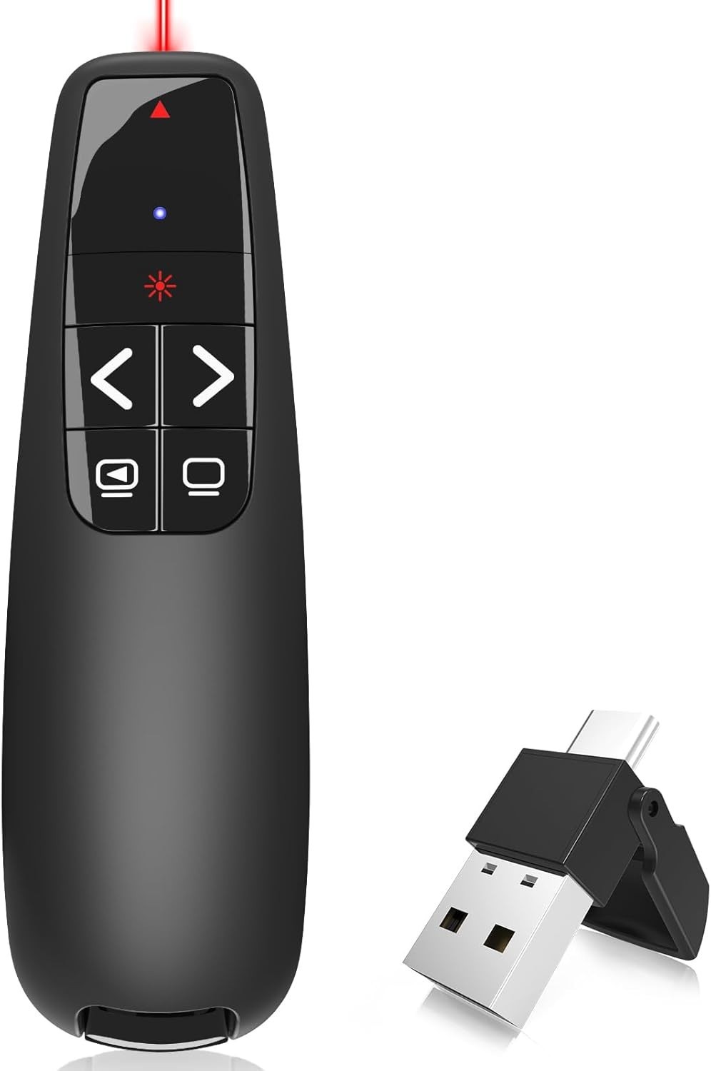 Professional Wireless Presenter Remote with Ergonomic Grip – Long Range Control