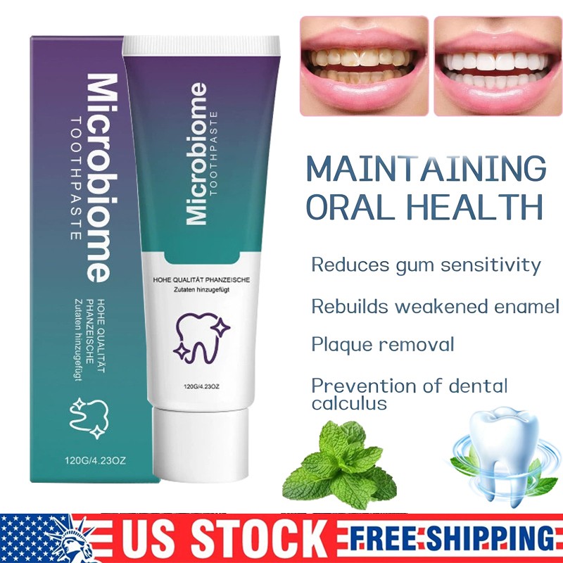 1-5PCS Microbiome Mint Flavor Gum Toothpaste Cleaning Toothpaste Sensitive Teeth