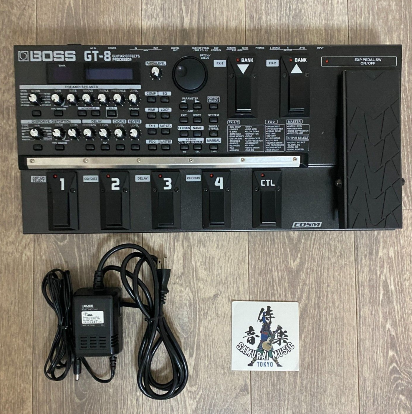 Boss GT-8 Guitar Effects Processor Multi Guitar Effect Pedal Used w/Adapter FmJP