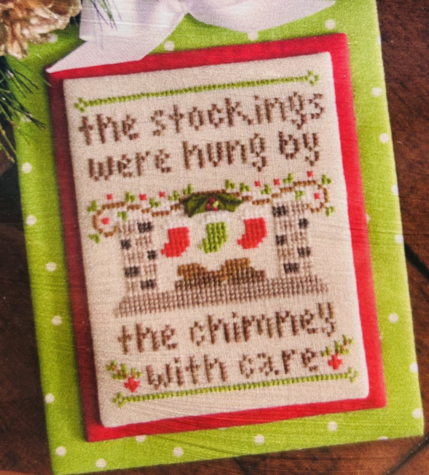 New Country Cottage Needleworks BY THE CHIMNEY Cross Stitch Pattern Chart