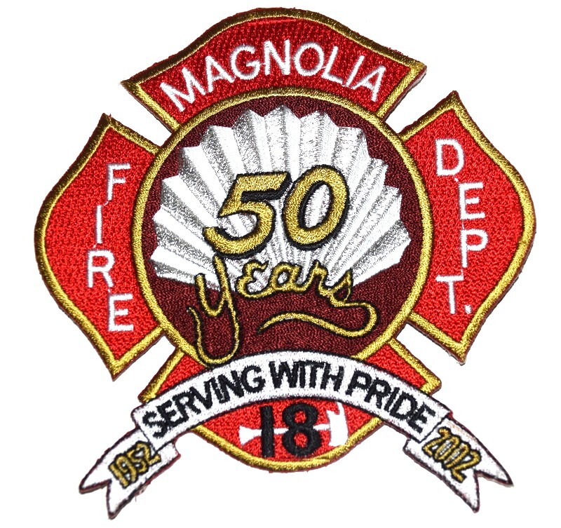 MAGNOLIA – 50 YEARS - TEXAS TX Fire Patch EMS Rescue Public Safety