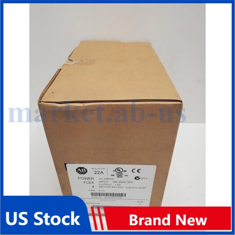 FACTORY SEALED! NEW AB 0.2KW / 0.25HP AC DRIVE 22A-B1P5N104 NEW US Free Tax