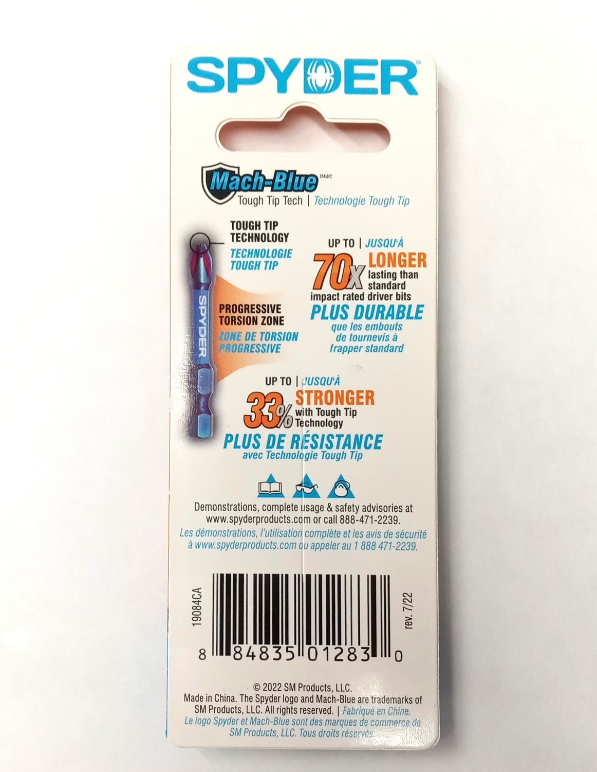 Spyder 1-Inch PH2 Impact Driver Bit (10-Pcs.) 19084