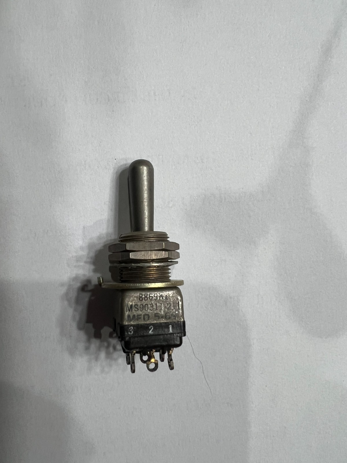 Toggle Switch MS90311-211 TOGGLE , DOUBLE POLE, SEALED, ON