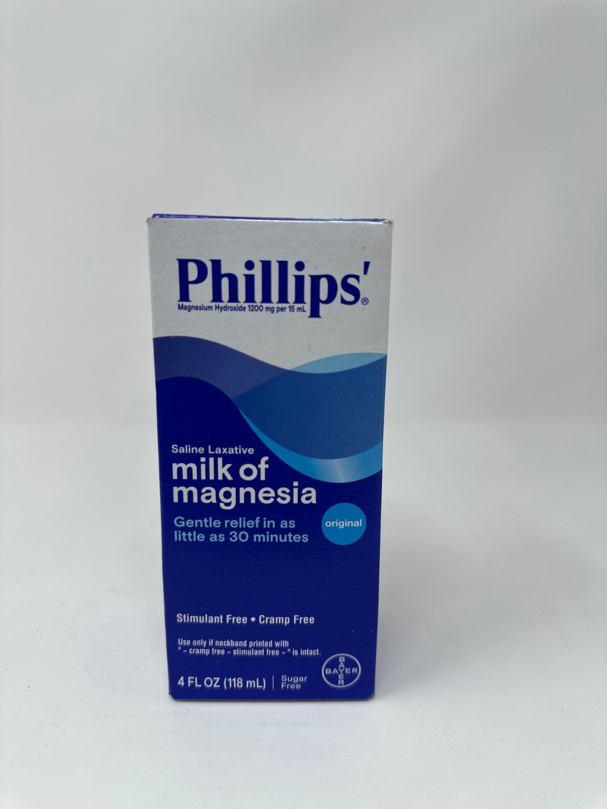 Phillips Milk Of Magnesia Saline Laxative Cramp Free Relief Original Flavor 4oz