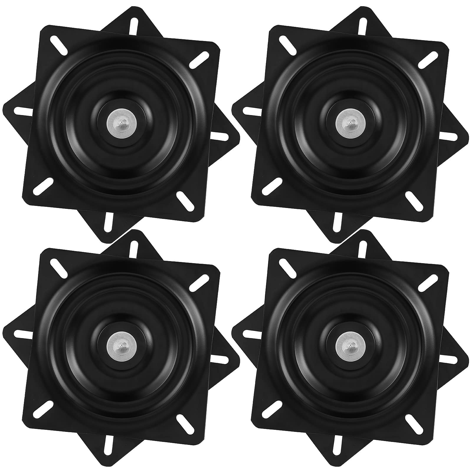 Heavy Duty Bar Stool Swivel Plate 4 Pack 6.25 Inch Square 300 lbs Capacity