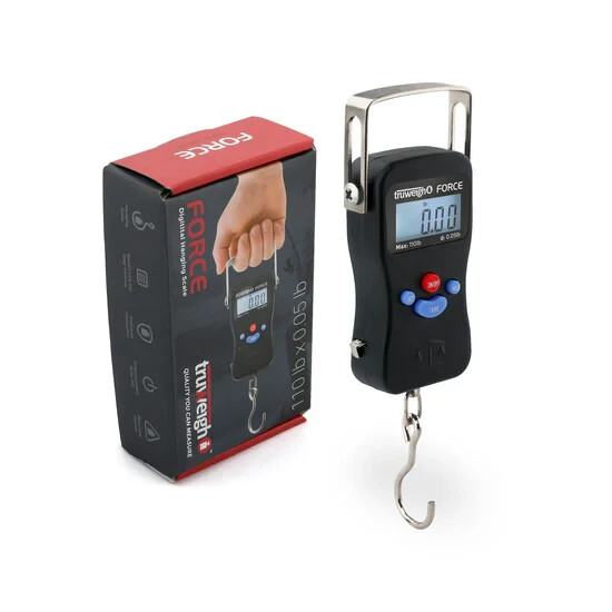 TRUWEIGH FORCE 110LB X 0.05LB DIGITAL HANGING SCALE- QUALITY YOU CAN MEASURE!!