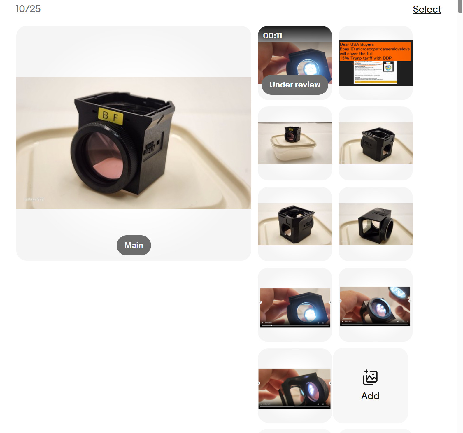 *Exce* Nikon BF Fluorescence Filter Cube For Eclipse Microscope D-FL 35171