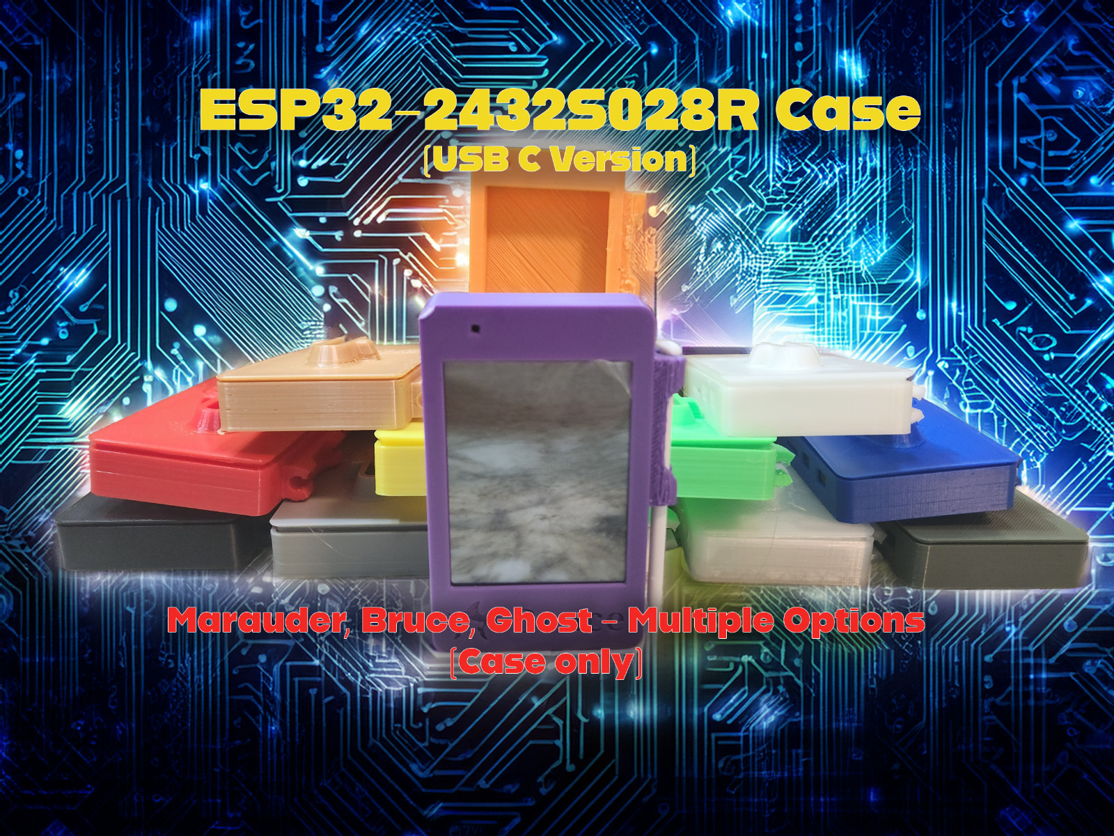 ESP32-2432S028R CYD Case Fits USB C version - Multiple options