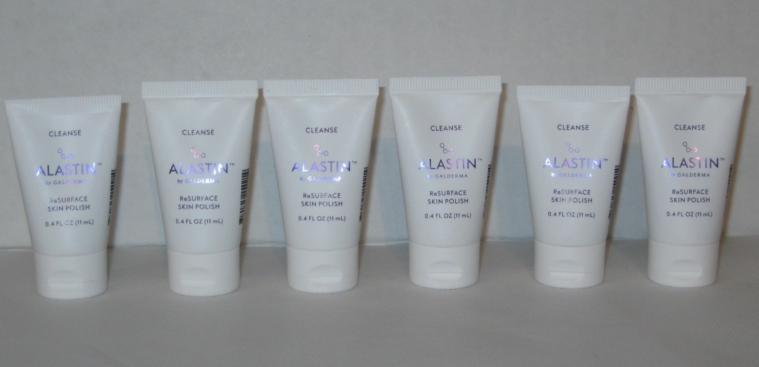 New Lot of 6 x 0.4 oz + 2.4 oz Alastin ReSURFACE Skin Polish Sample Size