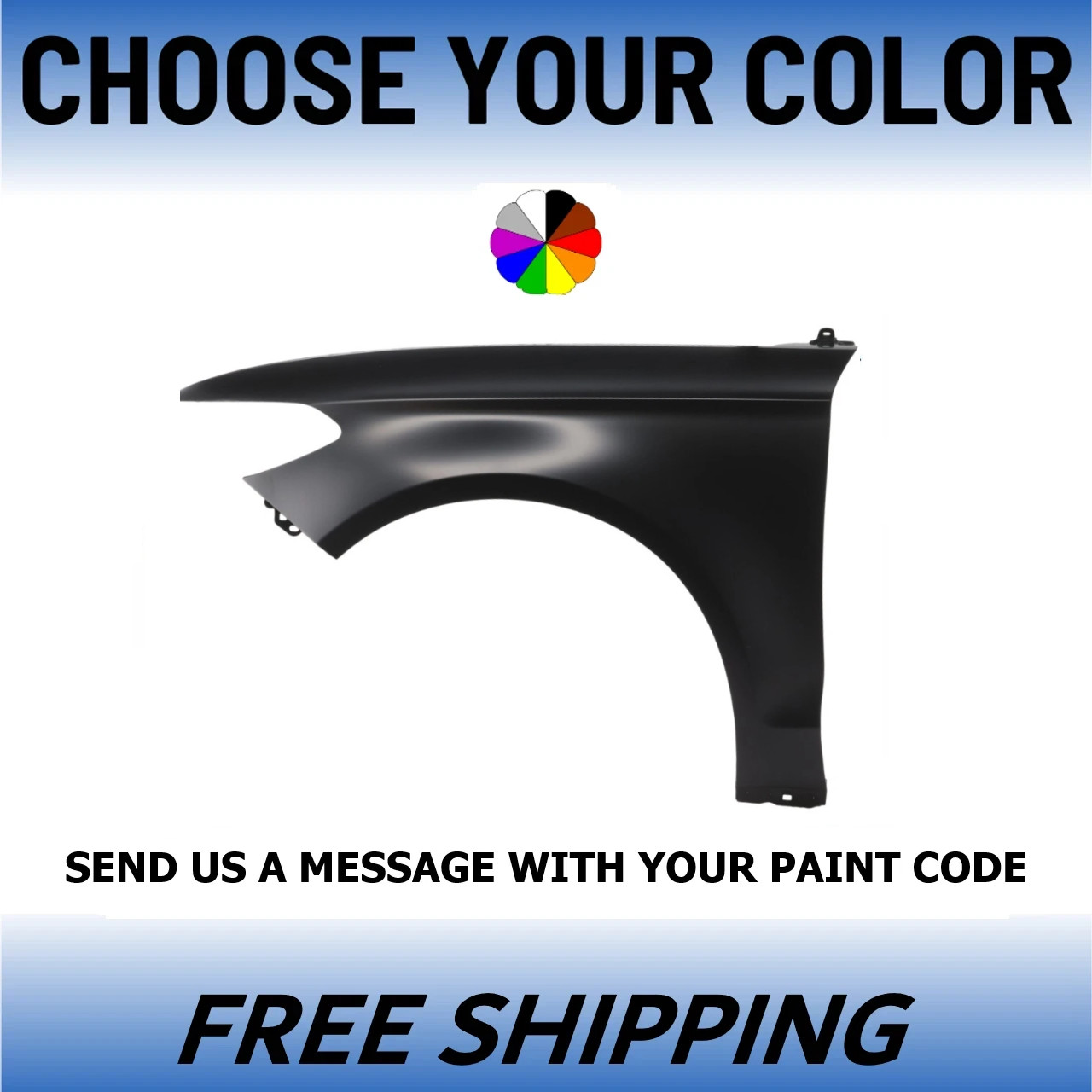 NEW Painted Driver Side Front Fender For 2013-2016 Ford Fusion