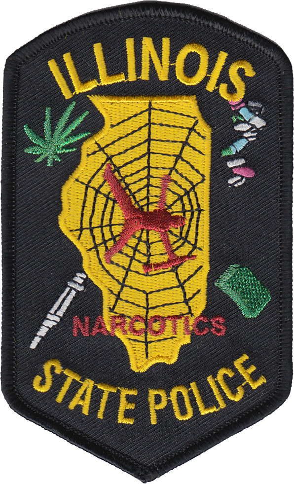 ILLINOIS STATE POLICE SHOULDER PATCH: Narcotics