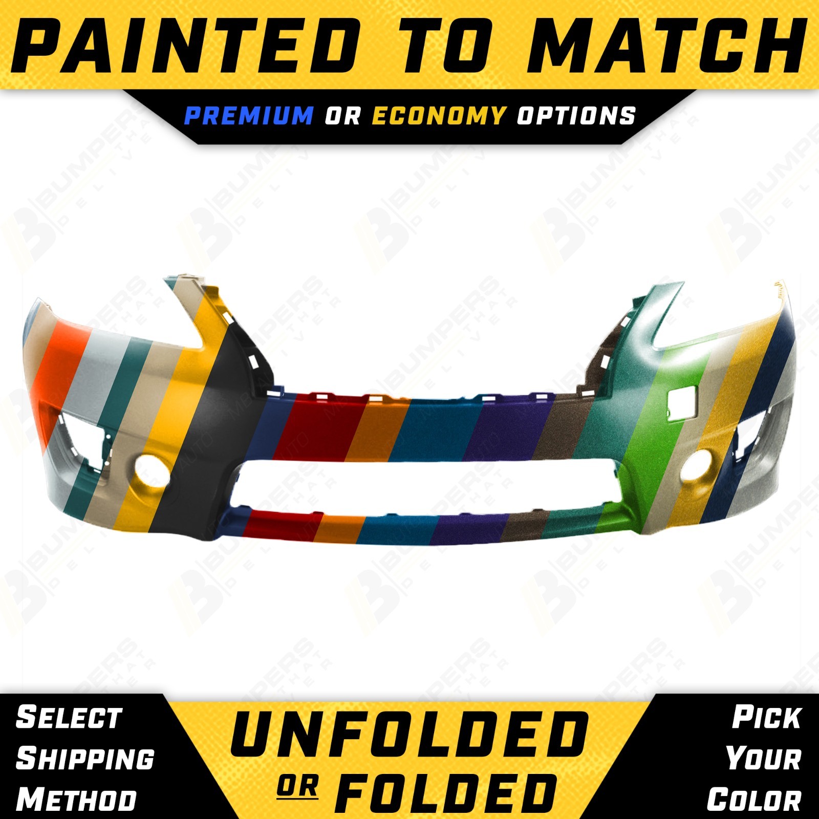 Painted To Match - Front Bumper Cover Replacement for 2013-2015 Nissan Sentra SR
