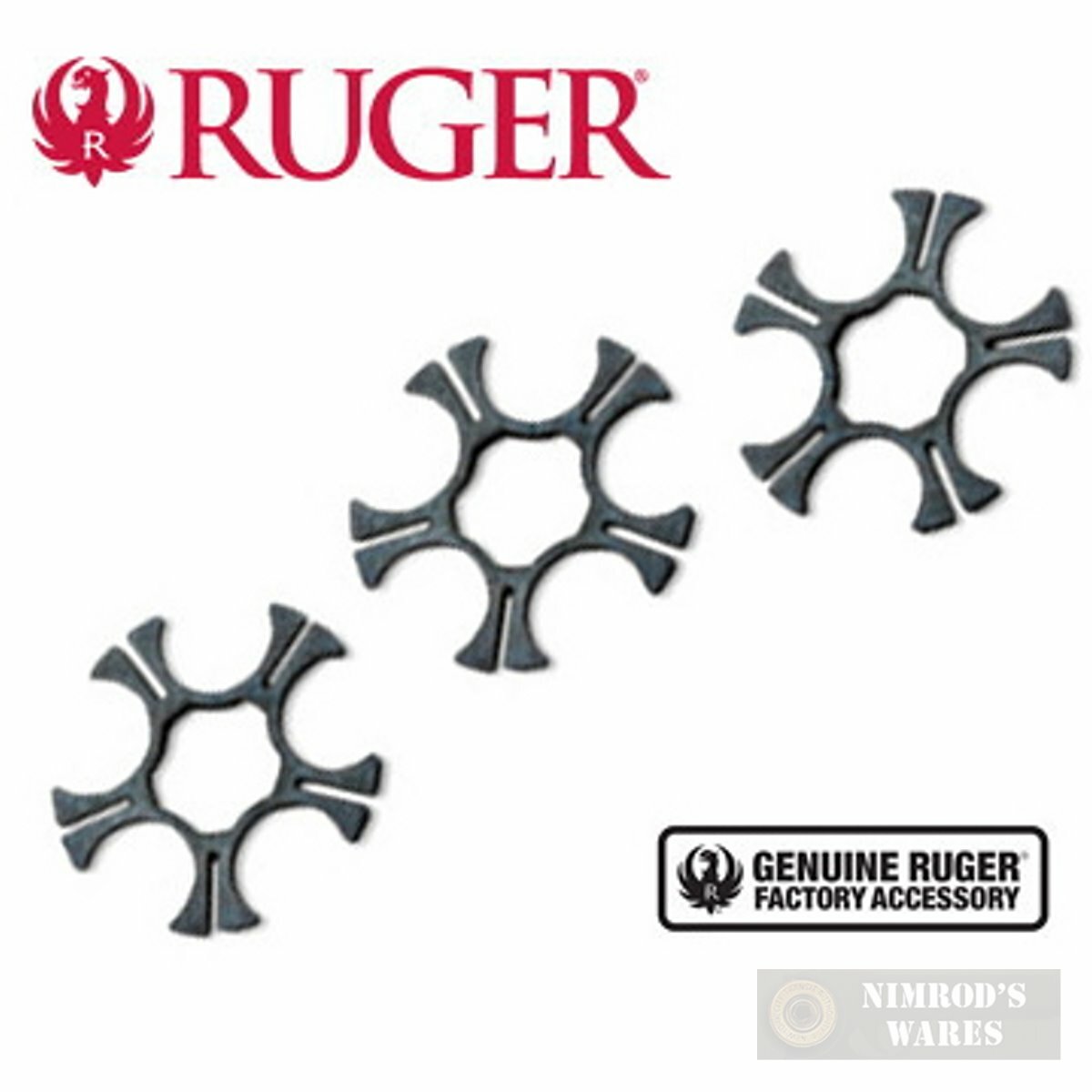 Ruger SP101 9mm MOON CLIPS 3-pk Stainless Steel 90516 OEM FAST SHIP