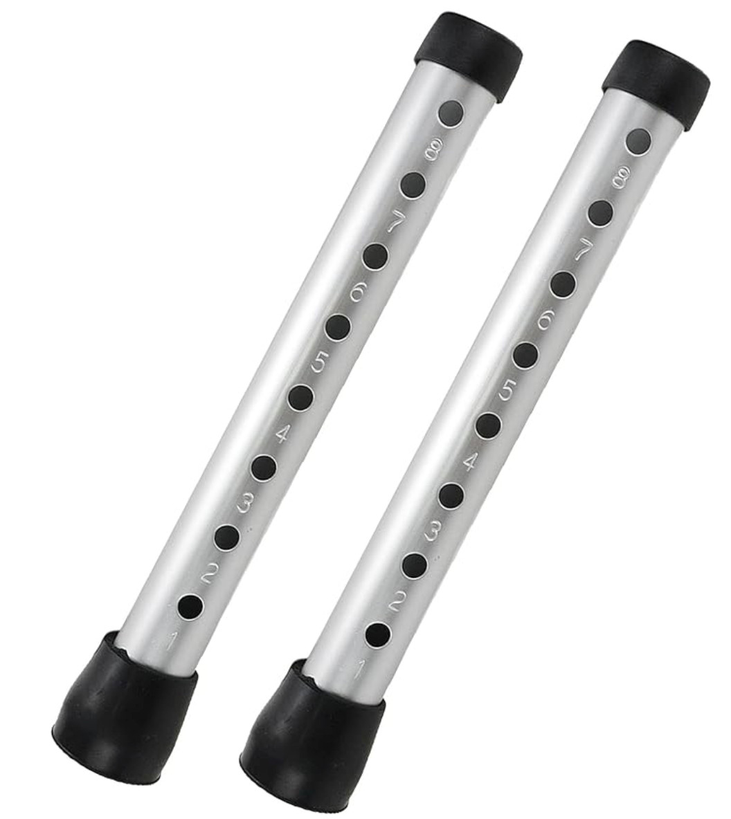 Rollator Walker Replacement Legs with Anti-Slip Rubber Tips 6.2" H 2 Pack