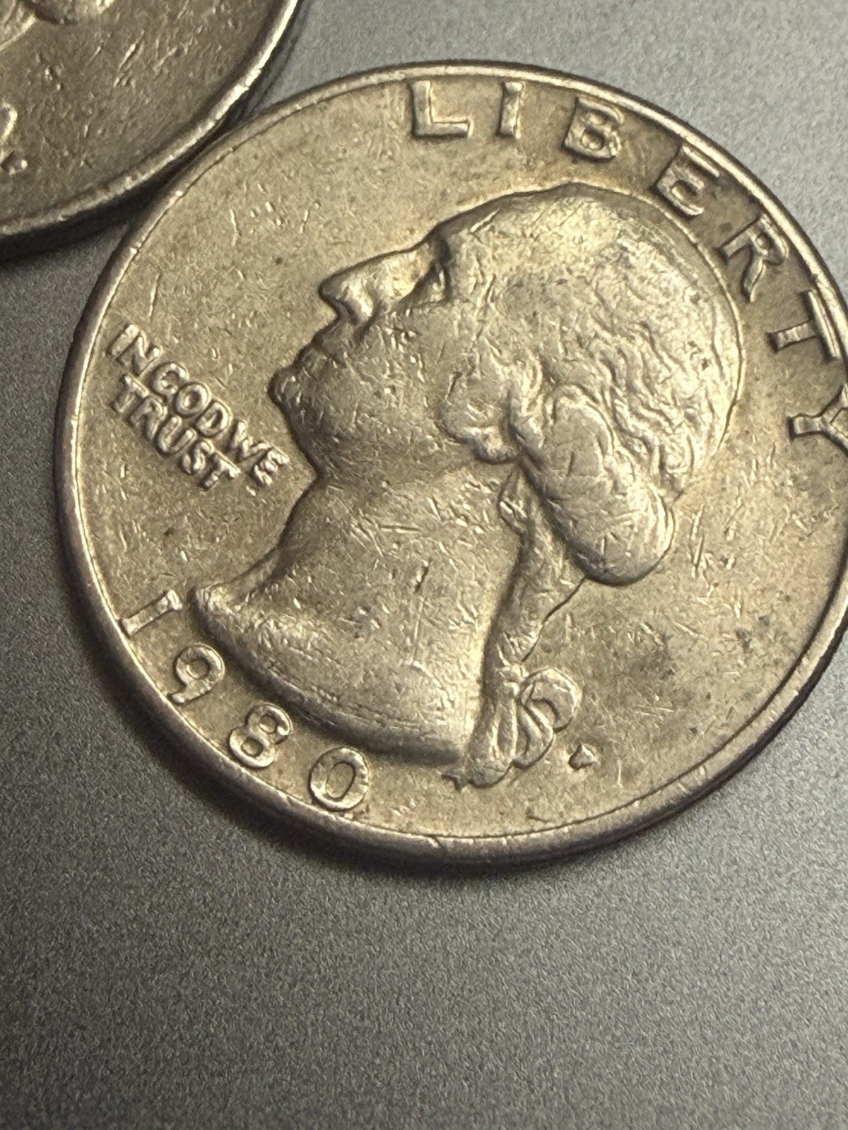 1980-P Washington Quarter ERRORS! FILLED IN P MINT MARK