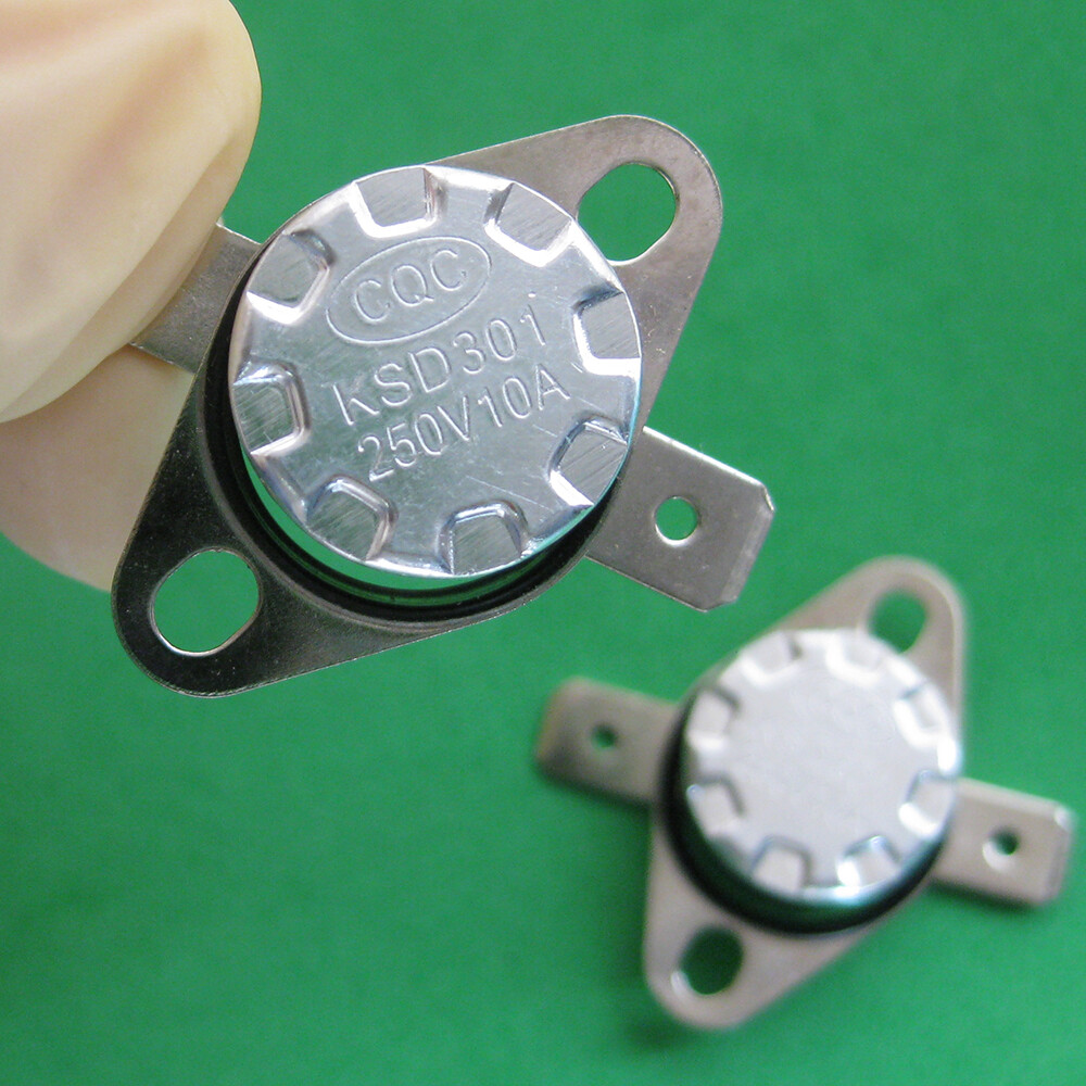 2pcs KSD301 40°C / 104°F Degrees Celsius N.O. Temperature Switch Thermostat