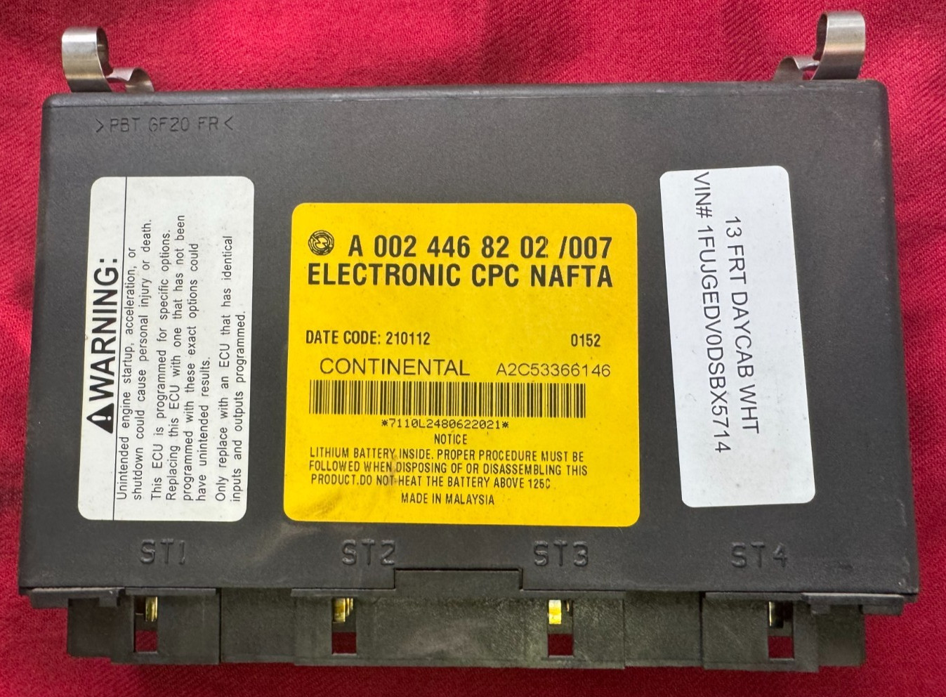 CONTINENTAL A2C53366146  ,CPC,  NAFTA  CONTROL MODULE A 002 446 82 02 - 007