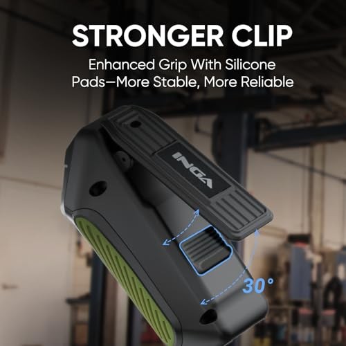 Wearable Bluetooth Speaker, Mini Clip-on Portable Speaker with Light 5.0 Green