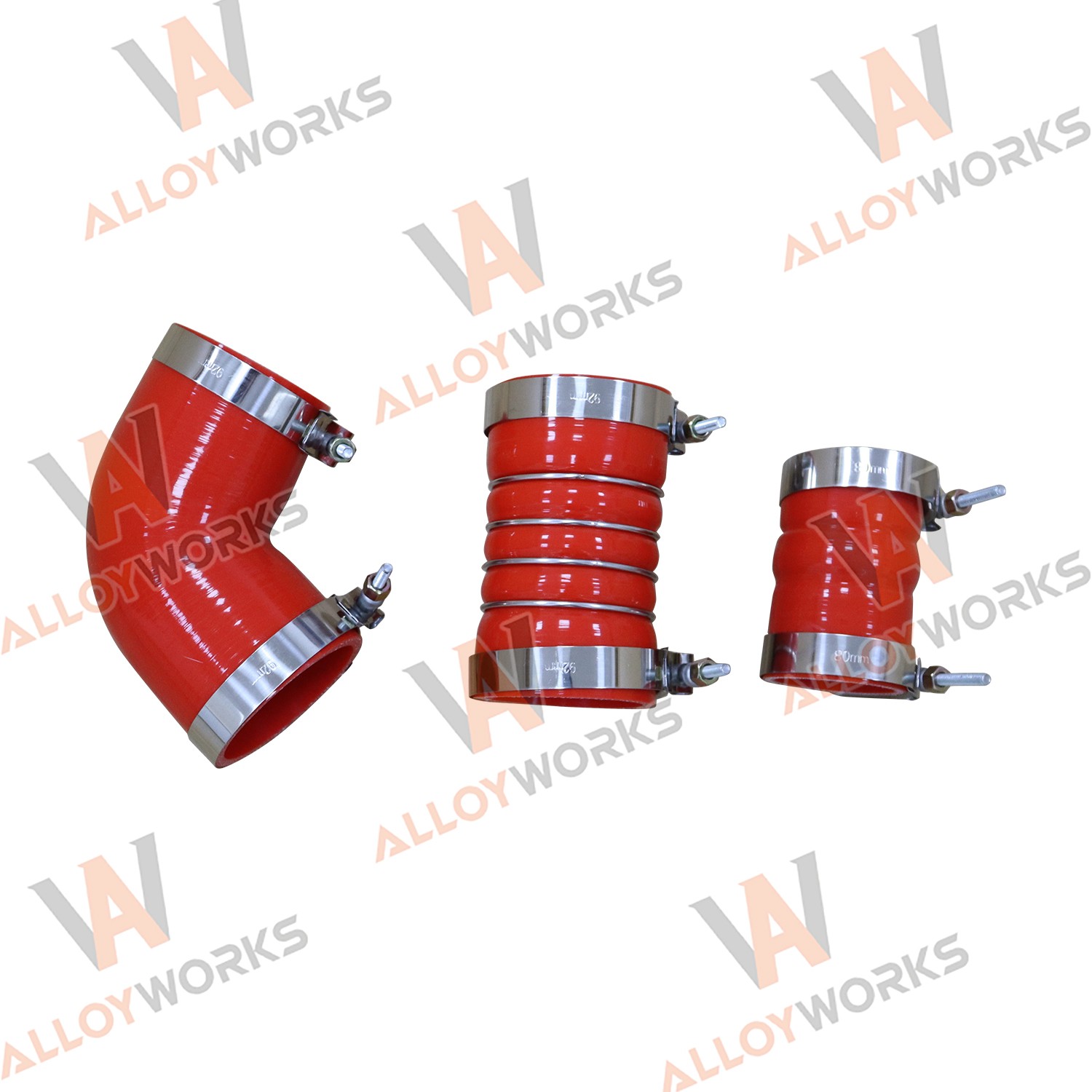 Silicone Hose Kit W/ Stainless Clamps For 06-2010 GM 6.6L LBZ LMM Duramax Diesel