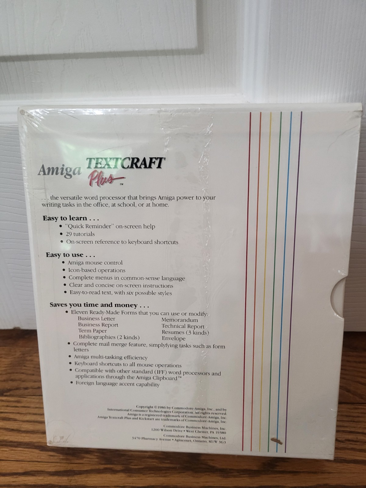 Commodore Amiga Textcraft Plus Complete SEALED IN BOX!!!! rare Htf