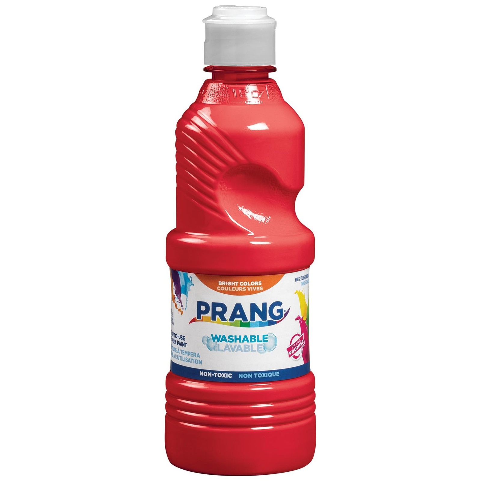 Prang Washable Tempera Paint, Red, 16 Oz., 1 Count 16 Fl Oz (Pack of 1)