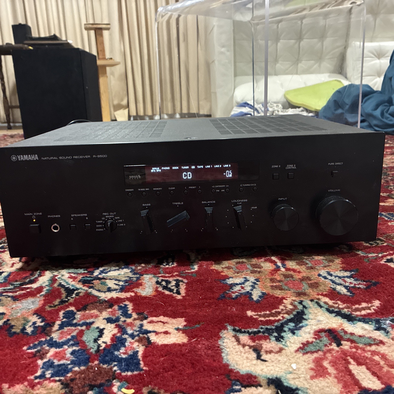 Yamaha R-S500 Stereo Receiver Discrete Amp Tested Working Great Condition