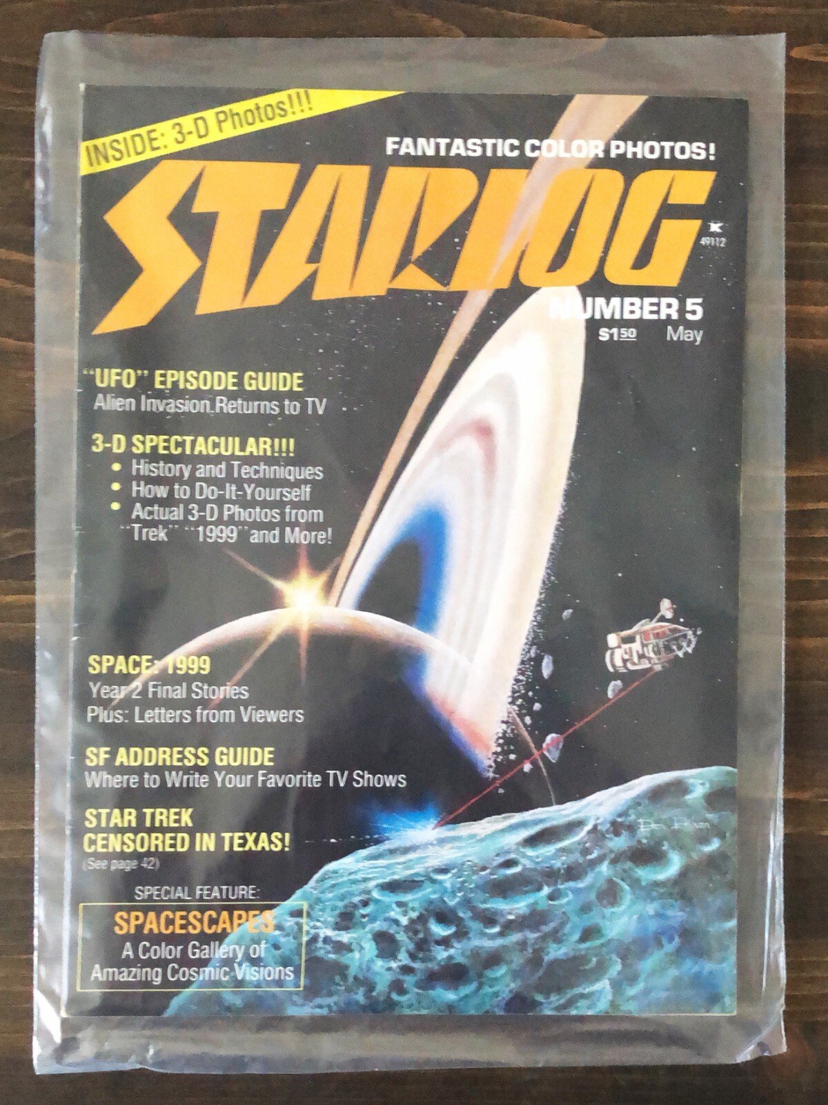 Starlog Magazine #5 May 1977 - UFO Episode Guide, Space 1999, 3-D Spectacular