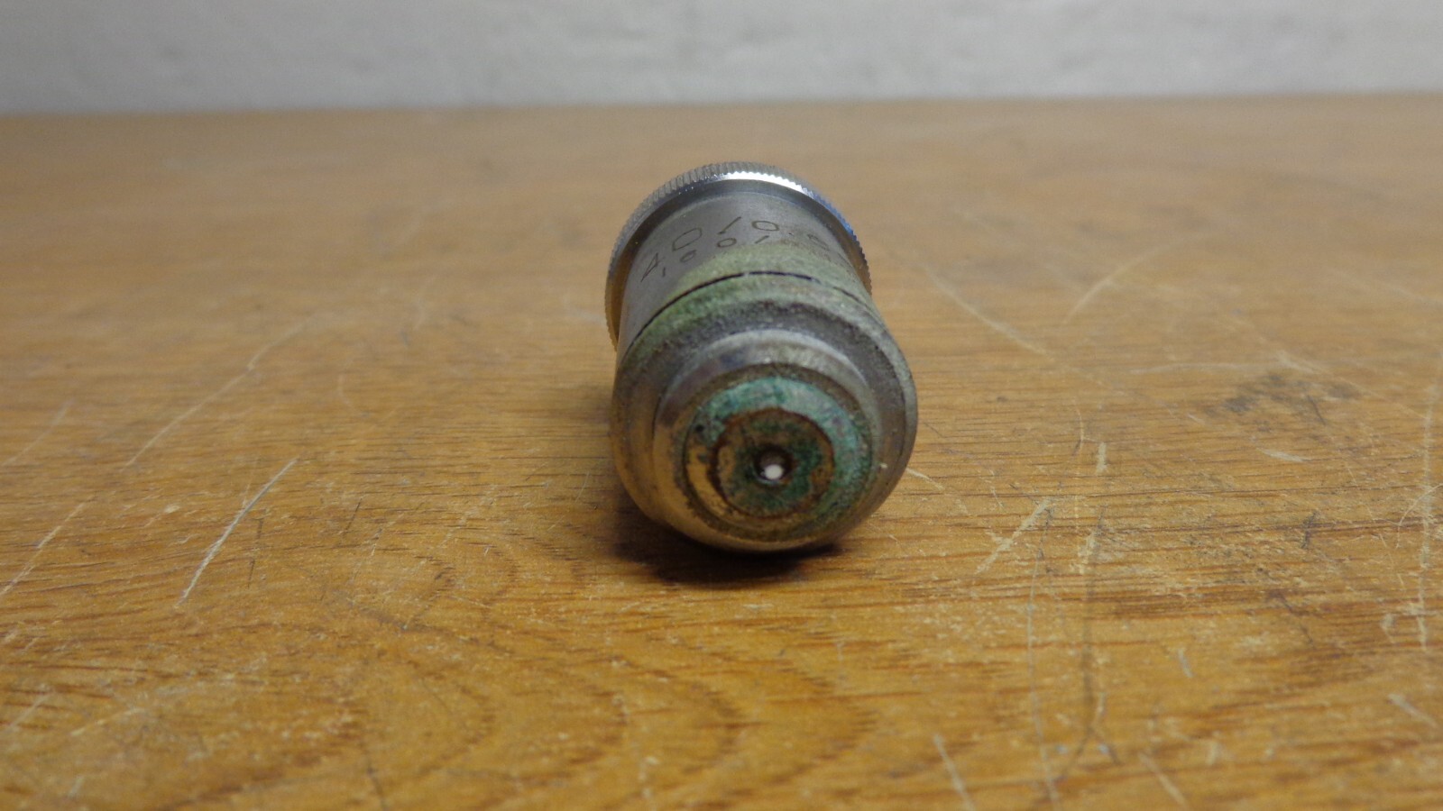 Graf Apsco Parco microscope objective lens 40/0.65 160/0.17 Oxidation on surface