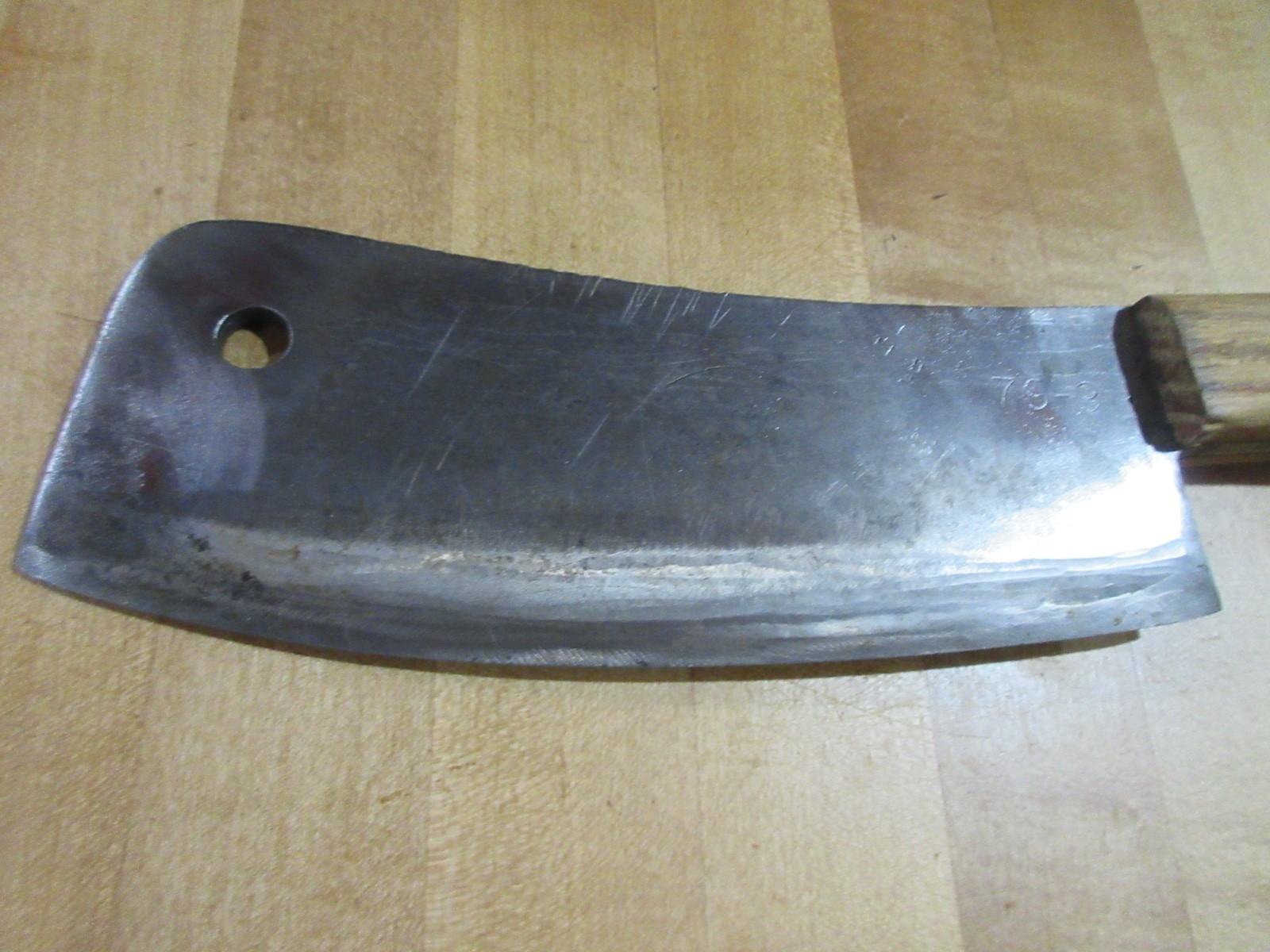 Vintage White Meat Cleaver 79-9. (ll)
