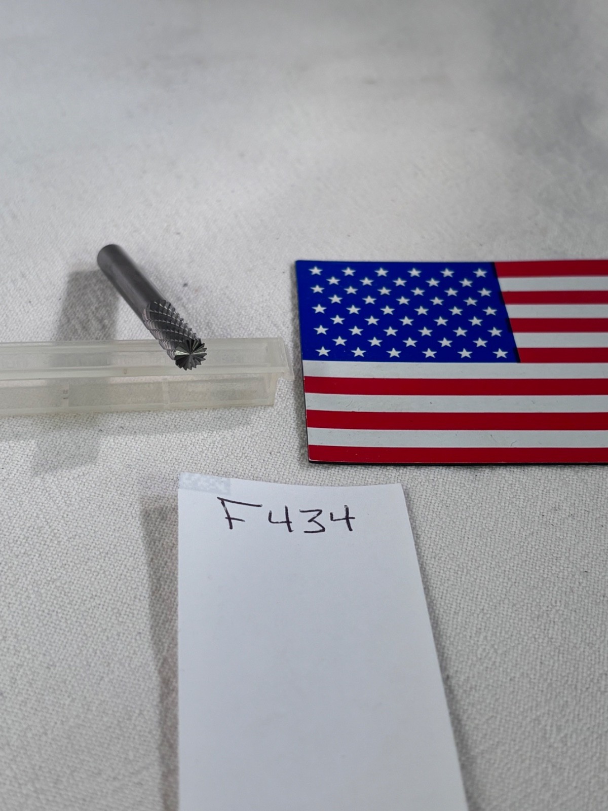 NEW FALCON / SGS 1/4" (.250) SHANK CARBIDE BURR. DOUBLE CUT SB-1 END CUT {F434}