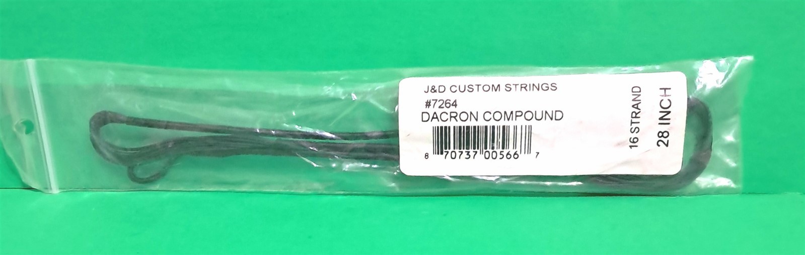 New J&D Custom Strings Teardrop Compound Bow Replacement String - 28" 16 st B50