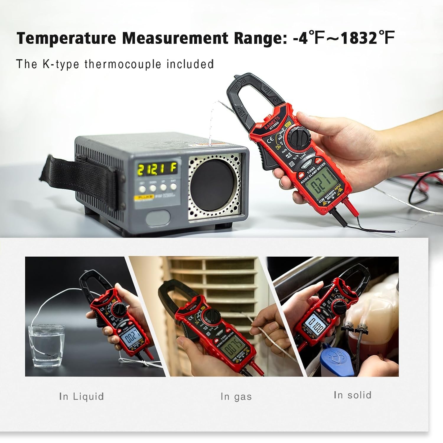Advanced Multi-Function Digital Clamp Meter with Non-Contact Voltage Detection