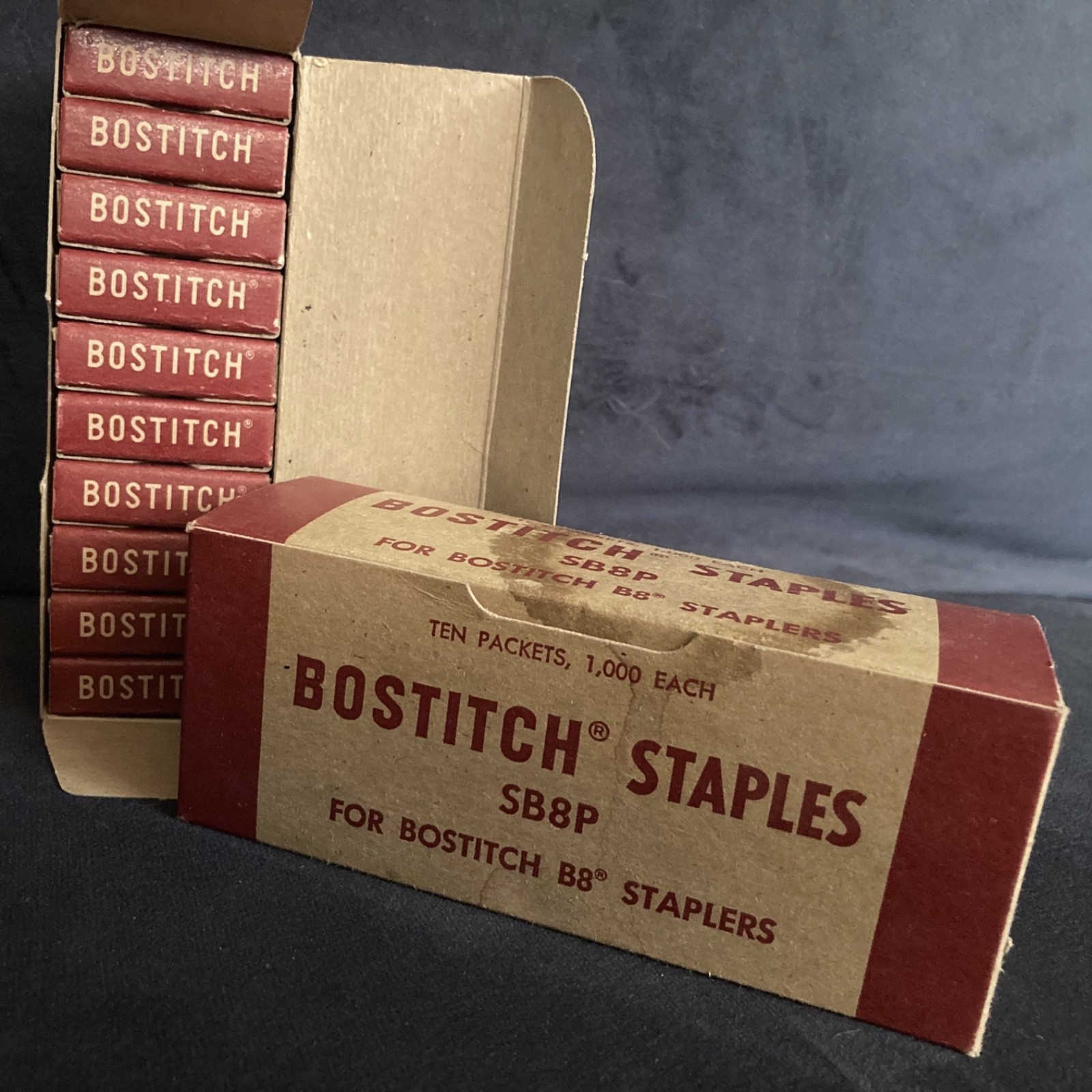 Vintage Lot 20,000 NOS Bostich Staples SB8P For B8 Stapler Made in USA In Boxes