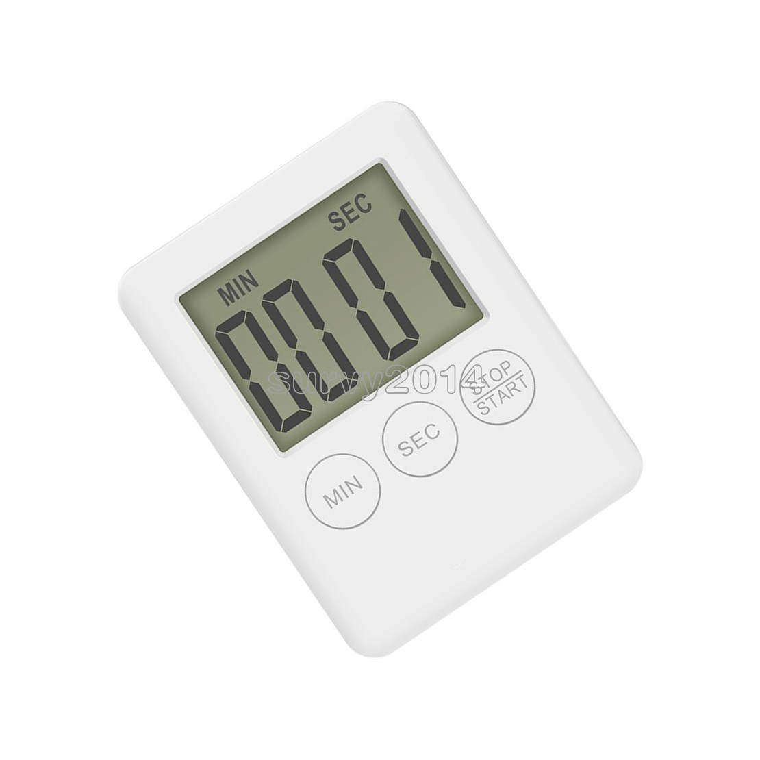 Large LCD Display Kitchen Timer Count Down Up Clock Loud Alarm-NO BATTERY
