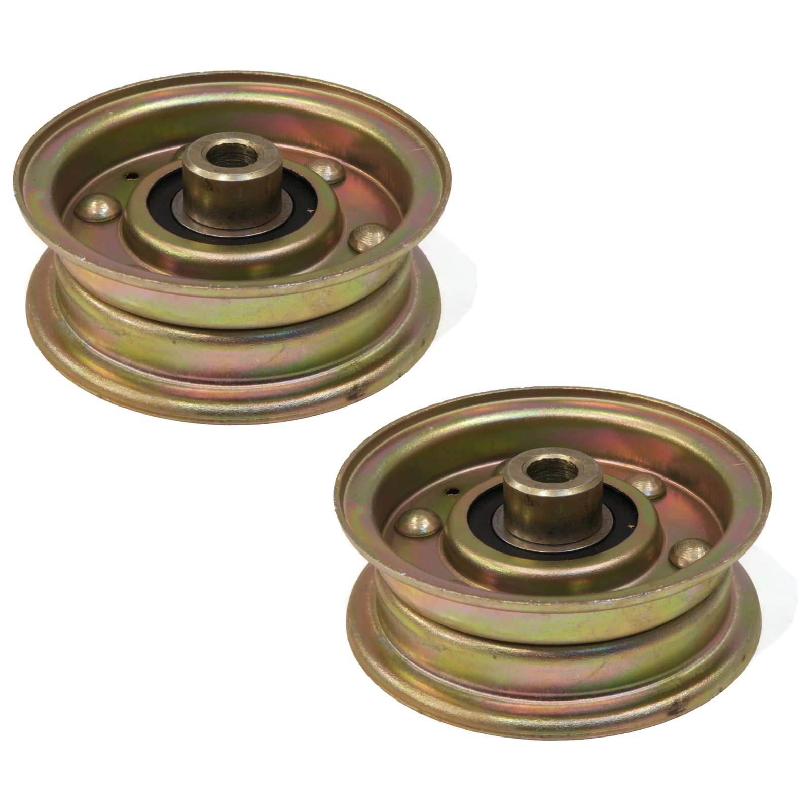 (Pack of 2) Flat Idler Pulleys for Ariens 07348900 & Bobcat 38010-2A, 380102A